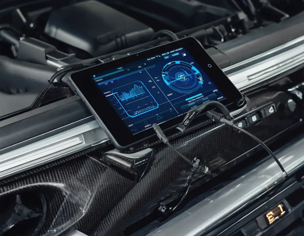 Recherche de panne auto avec valise de diagnostic électronique par Full Dépannage